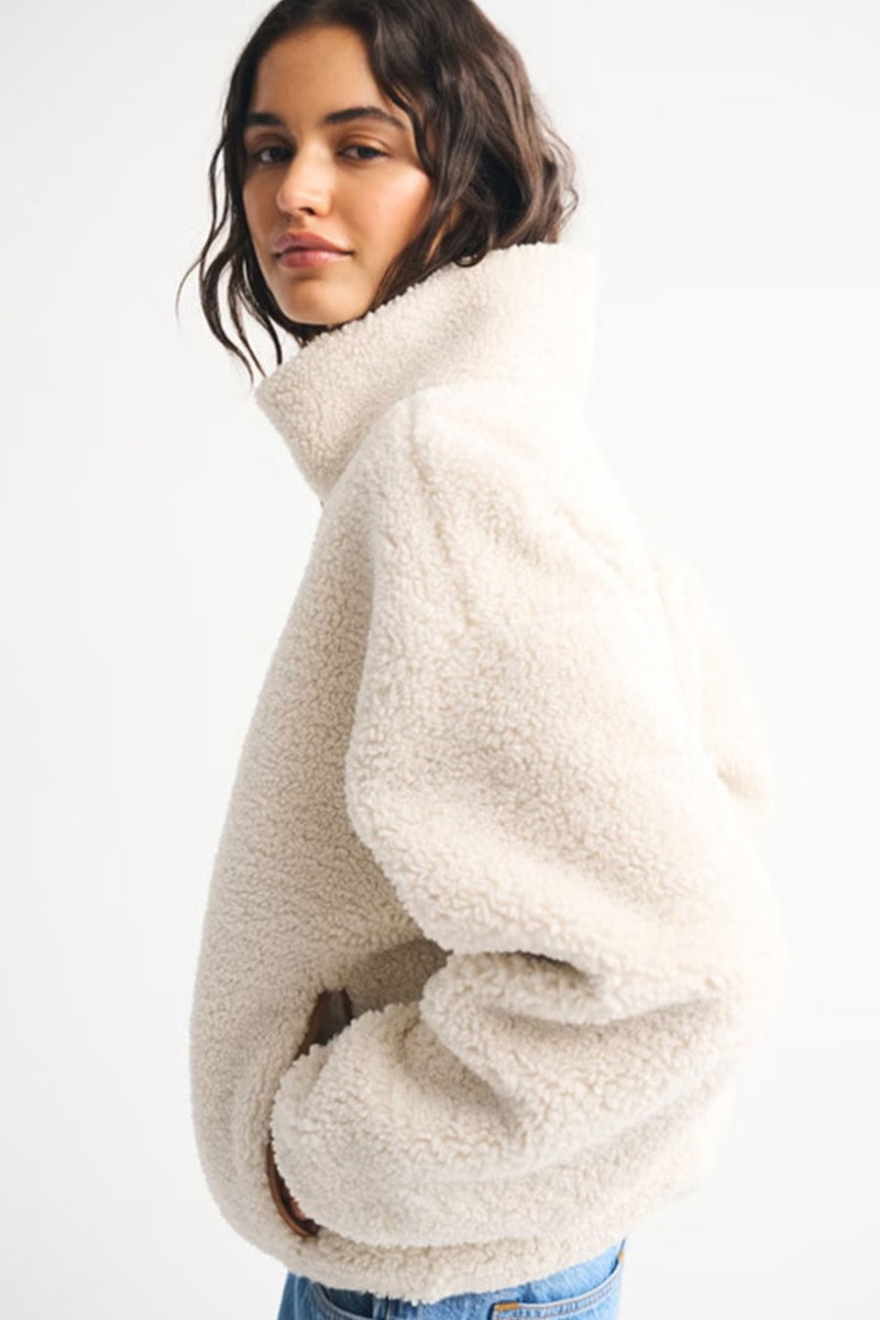 Sherpa Full-Zip Jacket from Abercrombie & Fitch