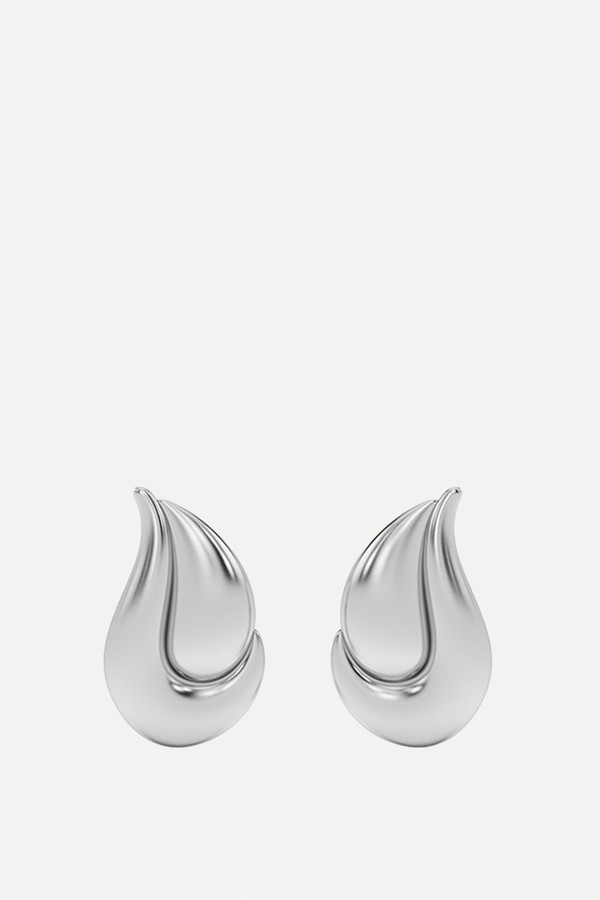 Drape Silver Earrings from Bonvo