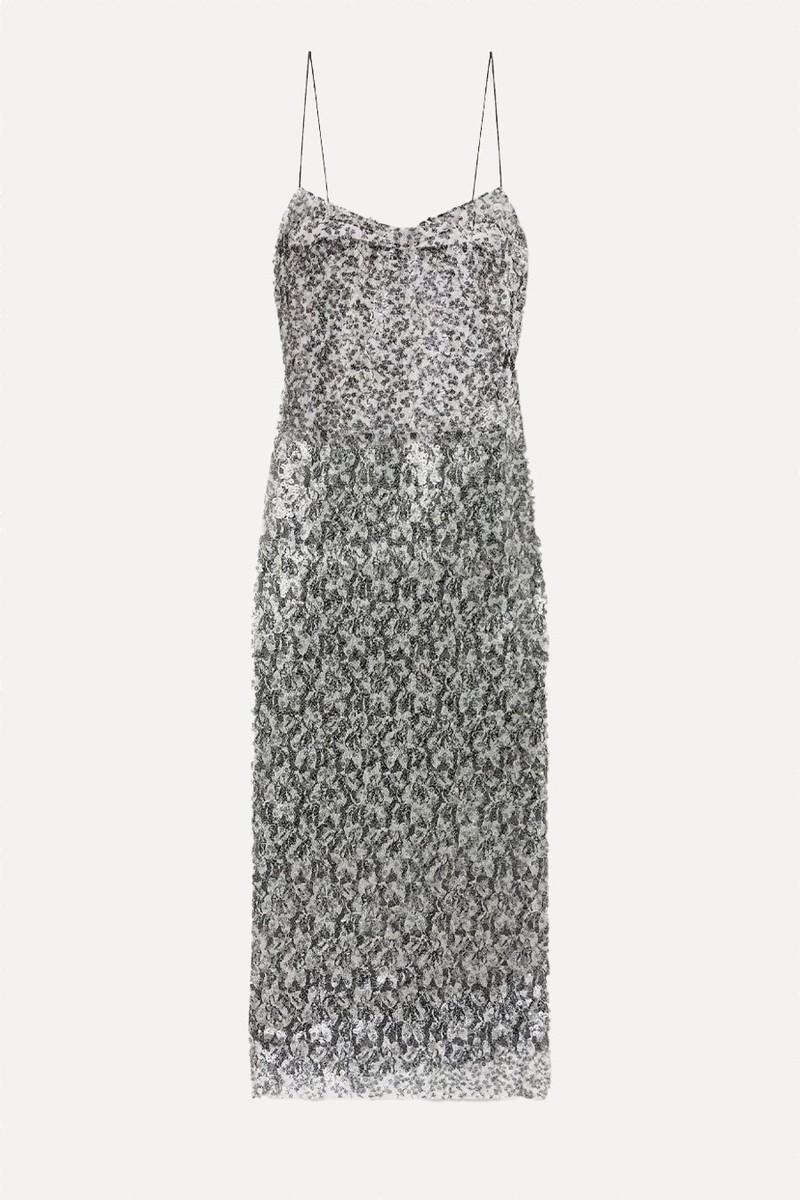 Sequined Lace Midi Dress from Christopher Esber