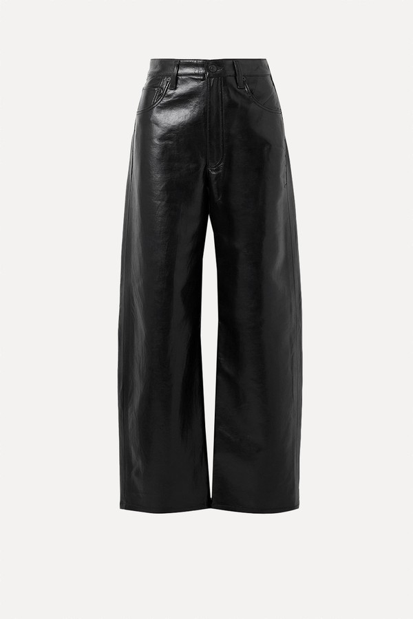 Ayla Baggy Recycled-Leather Wide-Leg Pants from Citizens Of Humanity