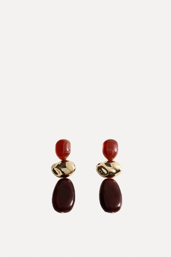 Combined Resin Hanging Earrings