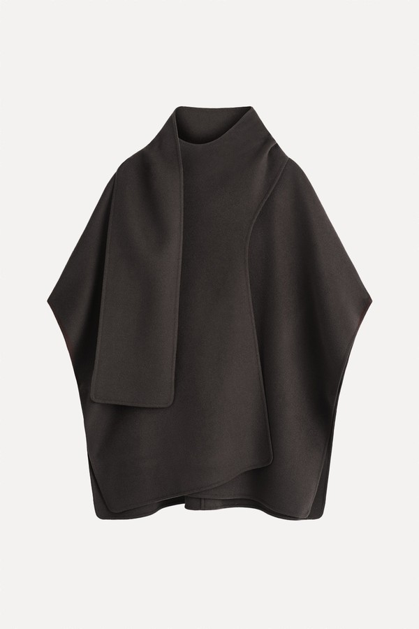 Double-Faced Wool Scarf Cape from COS