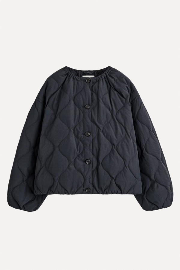 Gathered Quilted Down Jacket from COS