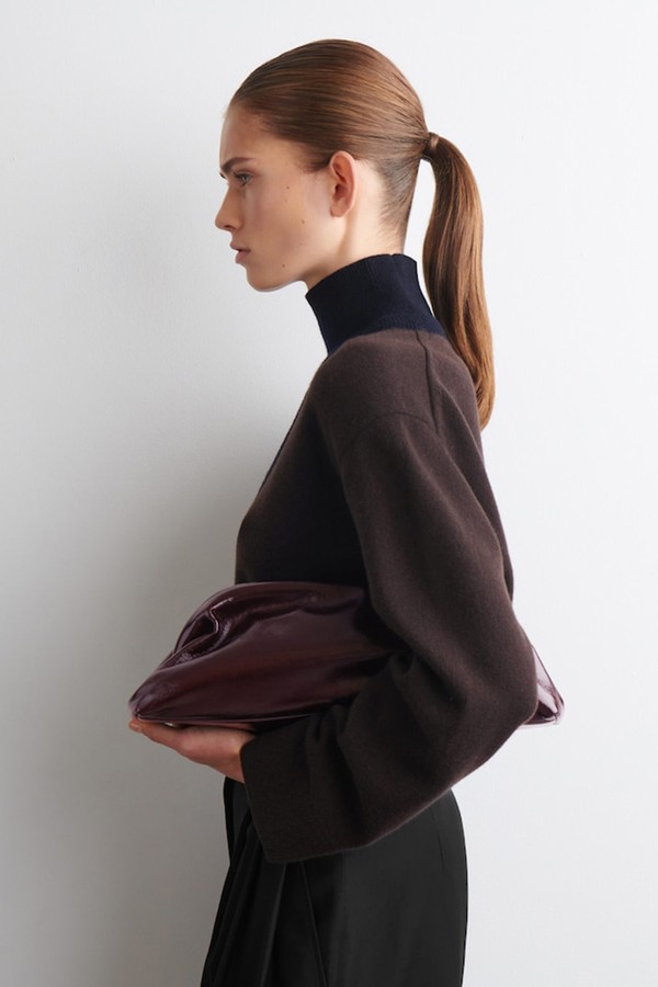 Ingot Leather Clutch Bag