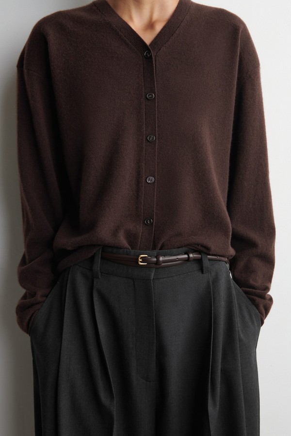 Merino Wool V-Neck Cardigan