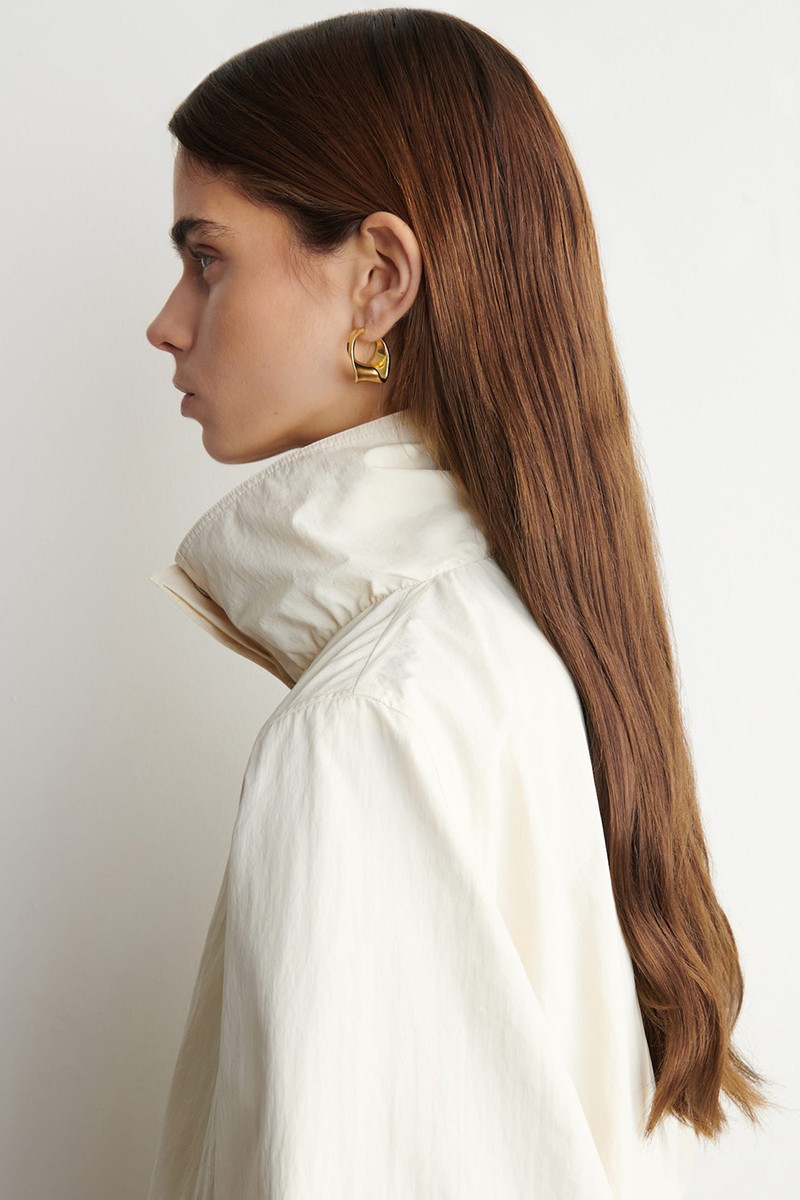 Nylon Funnel-Neck Jacket