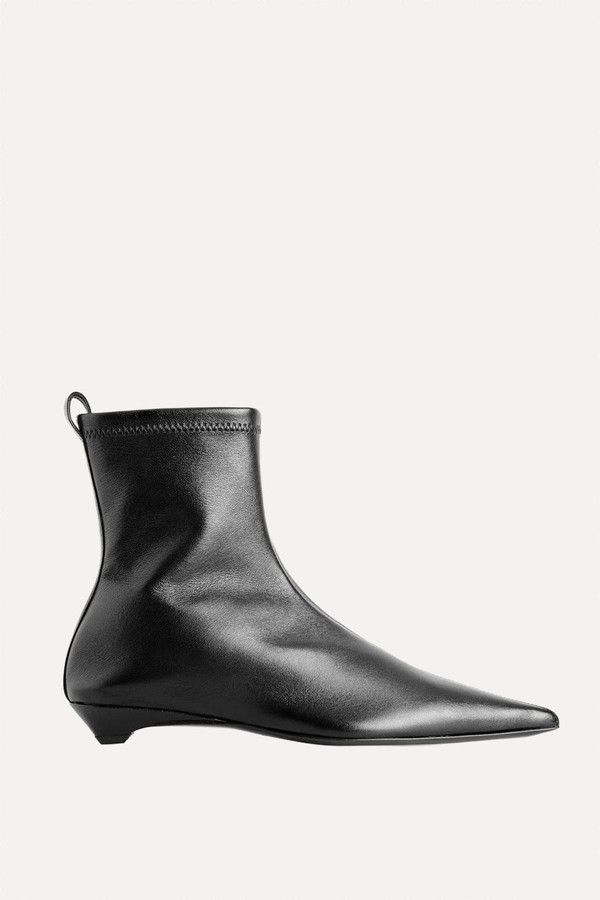Pointed Leather Sock Boots from COS