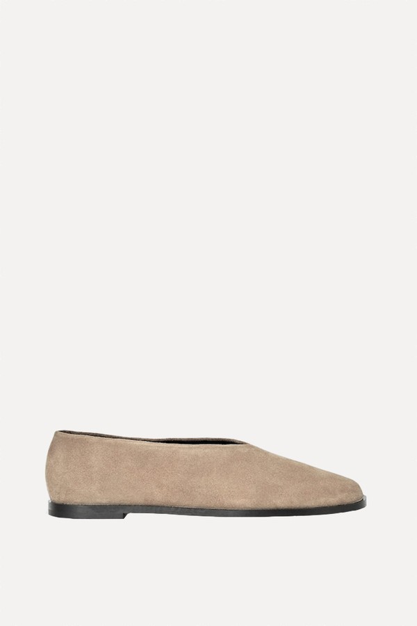Suede Ballet Flats