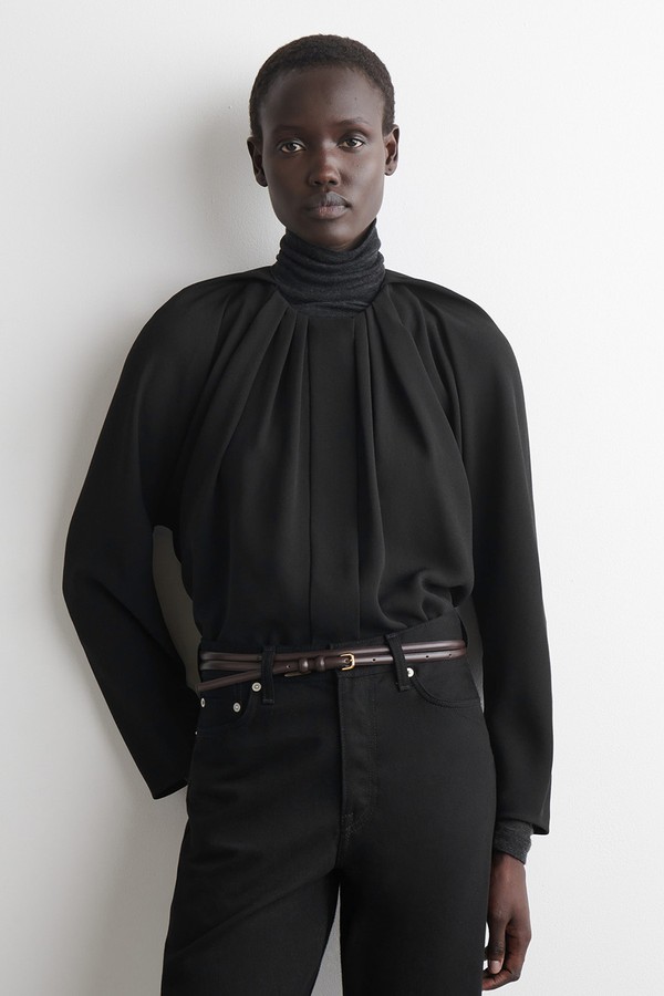 Voluminous Pleated Blouse