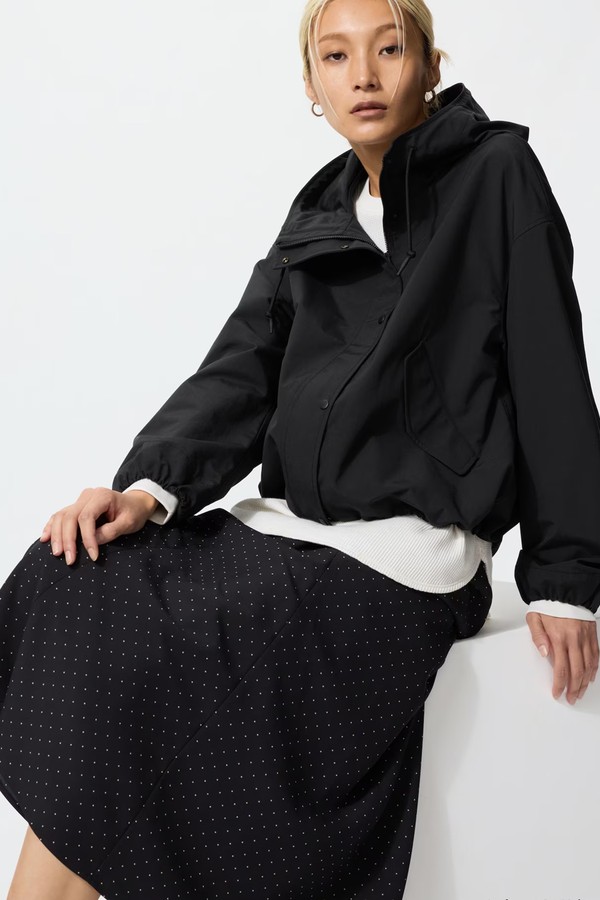 Cotton Blend Short Parka from Uniqlo