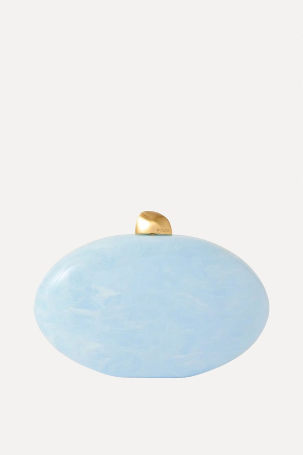 Eviana Marbled Acrylic Clutch from Cult Gaia