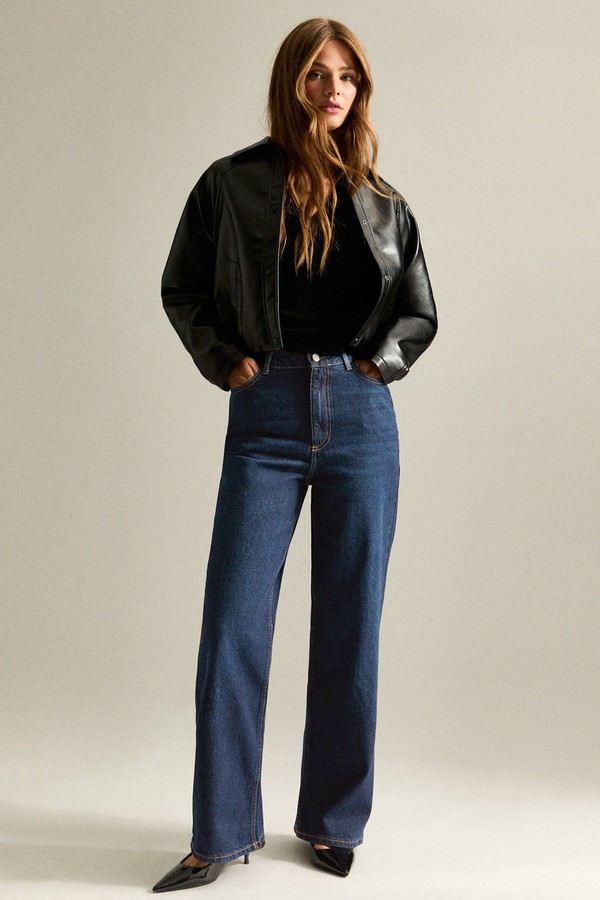 Adalae High Waisted Wide Leg Jeans