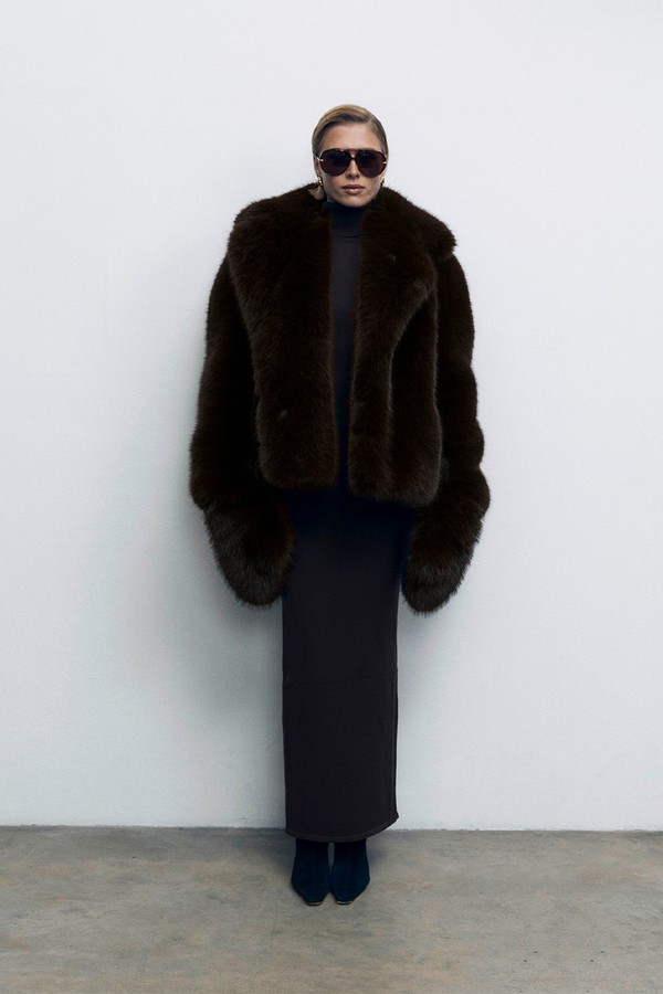 Faux Fur Coat from De Savary London