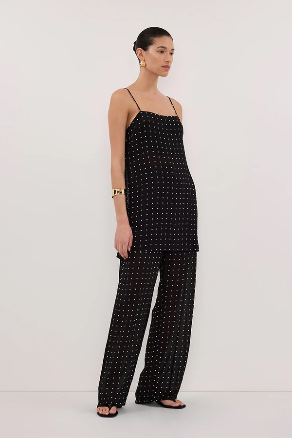 Vanessa Black Spot Pants from Dissh