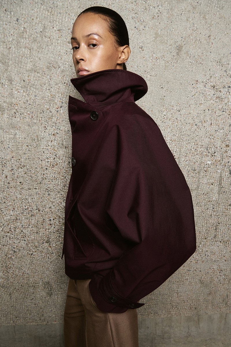 Double-Breasted Trench With Hood