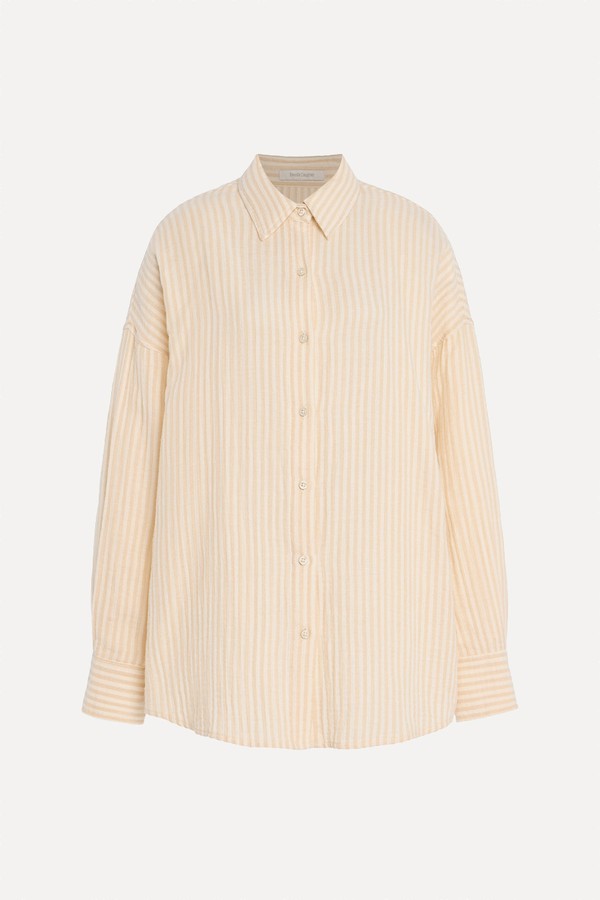 Ex-Boyfriend Striped Cotton Shirt from Favorite Daughter