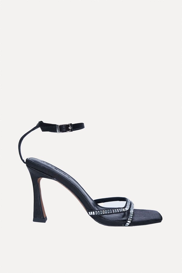 Fifi Embellished Flare Heel Sandals from Topshop