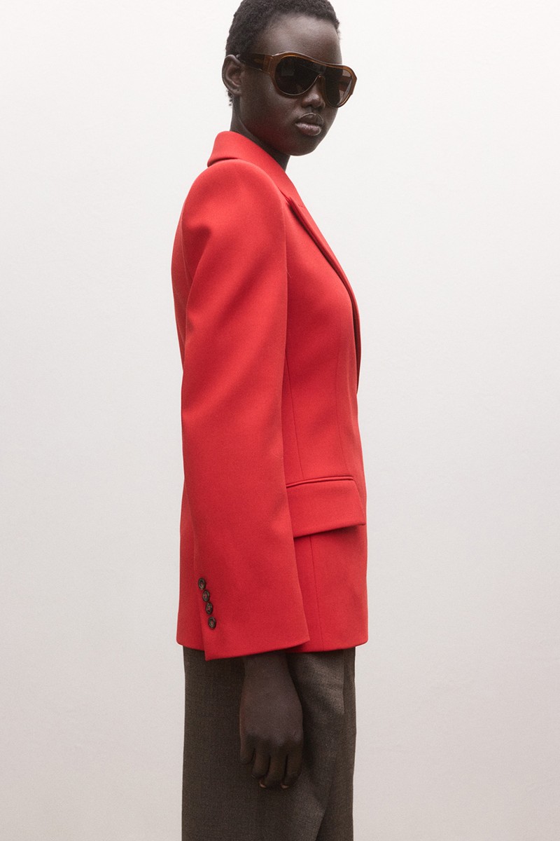 Fitted Double-Breasted Blazer