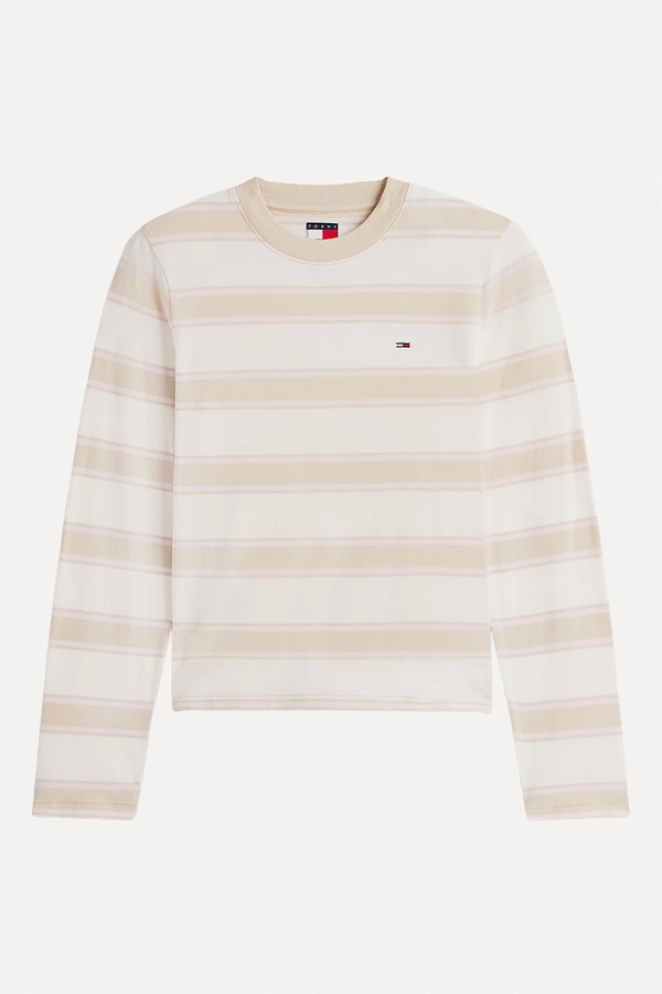 Flag Embroidery Jersey Long Sleeve T-Shirt