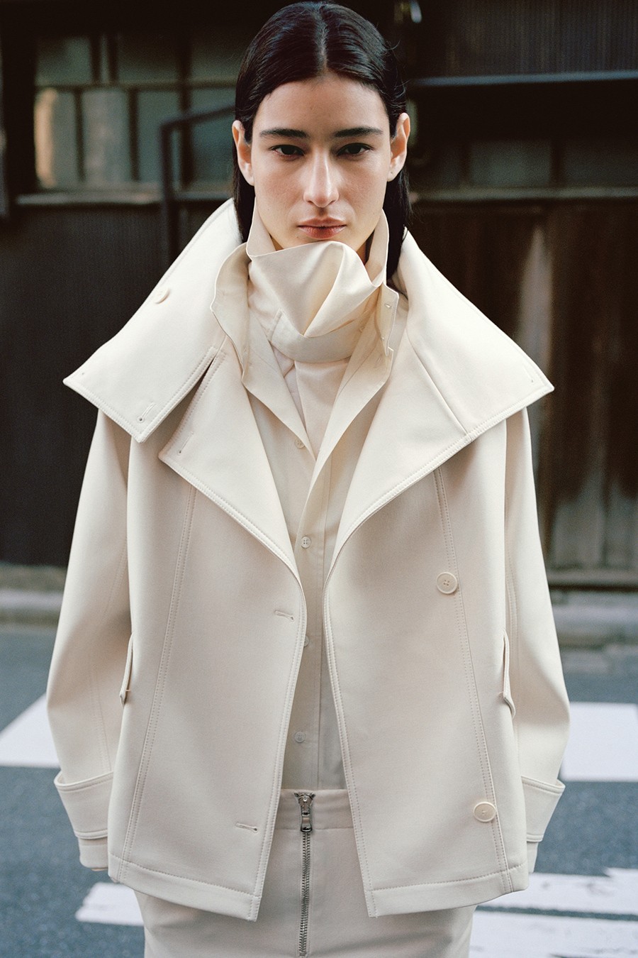 Funnel Neck Parka With Pockets