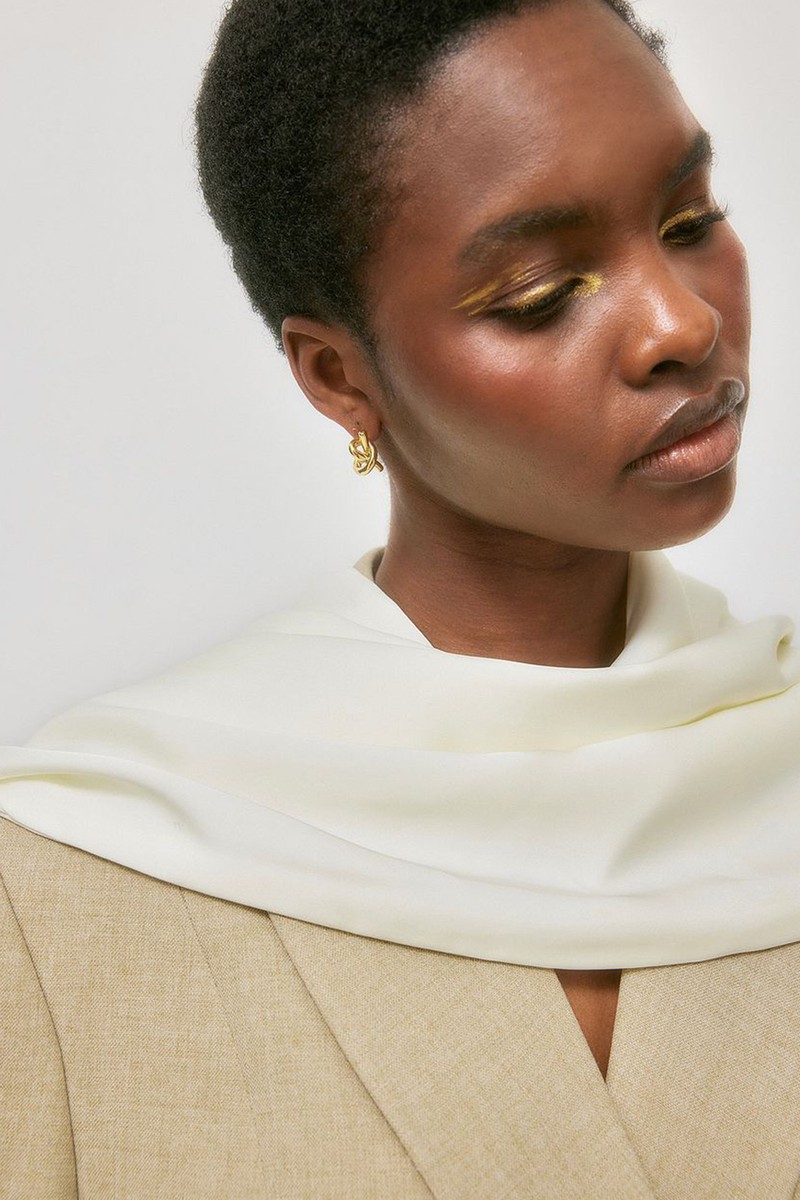 Gold Plated Knot Earrings