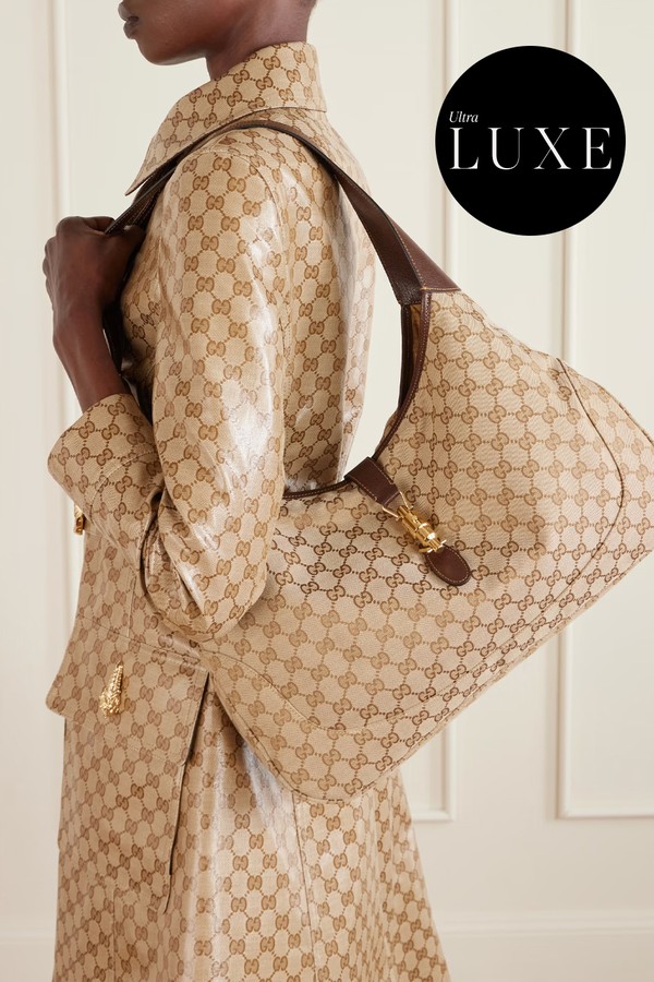 Jackie 1961 Leather-Trimmed Shoulder Bag from Gucci