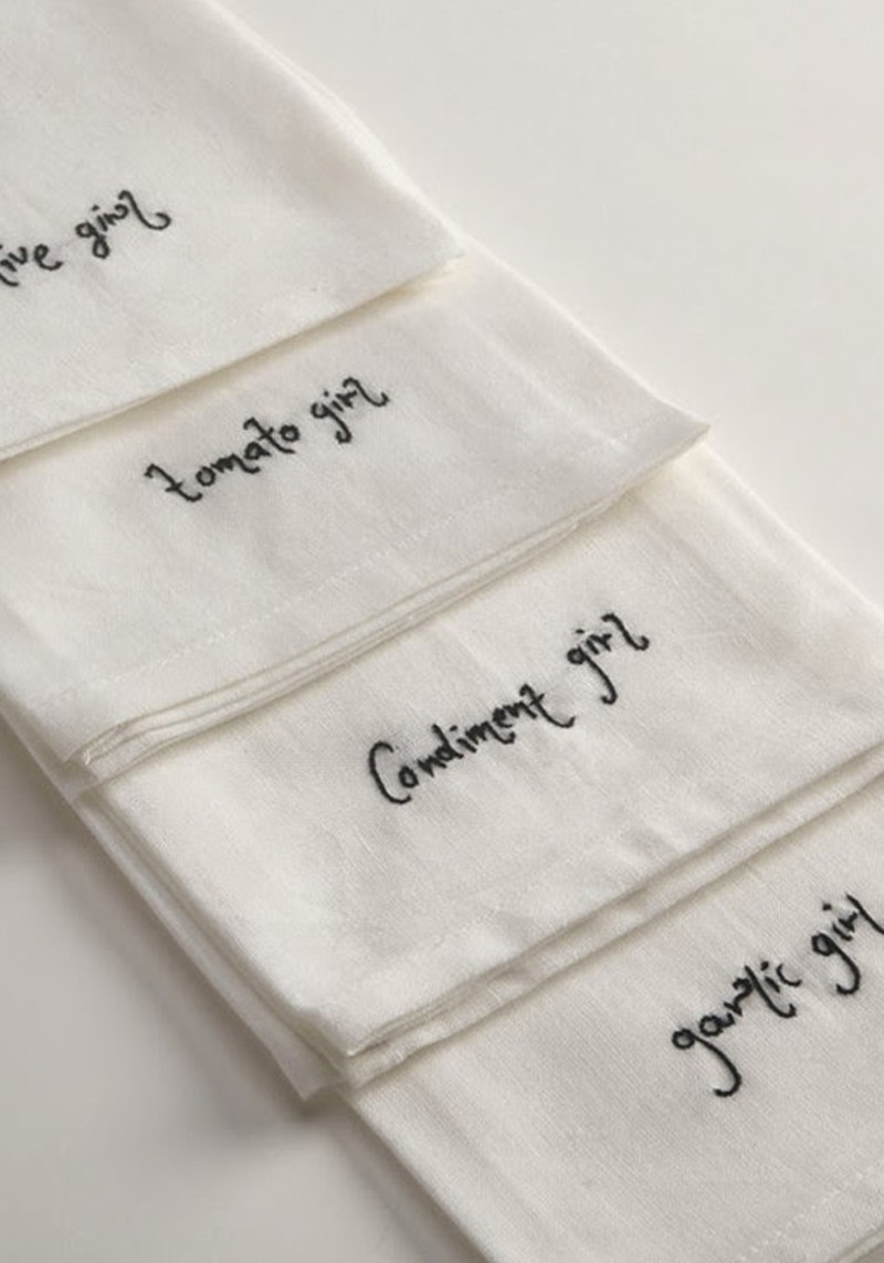 Hand Embroidered Universal Girl Napkins 