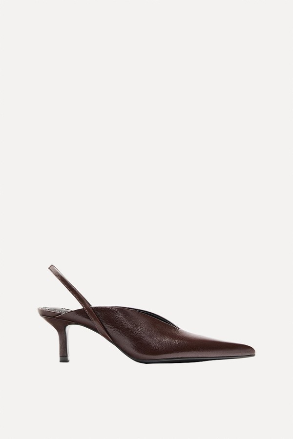 High-Heel Slingback Shoes
