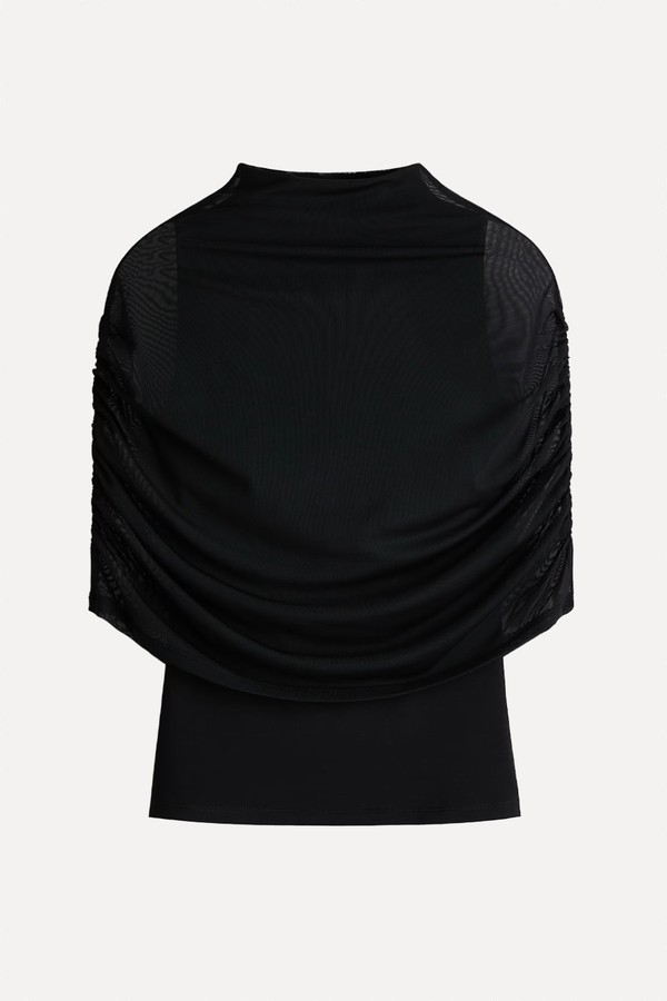 Cape-Detail Jersey Top from H&M