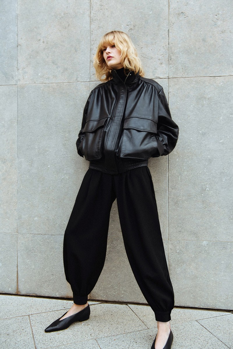 Pleated Balloon Trousers