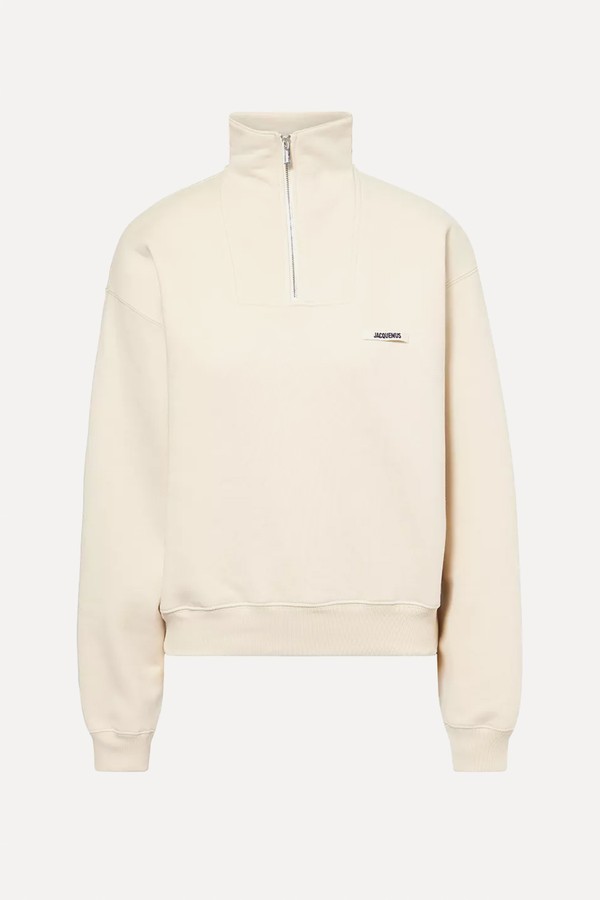 The Gros Grain Zipped-Rollneck Sweatshirt from Jacquemus