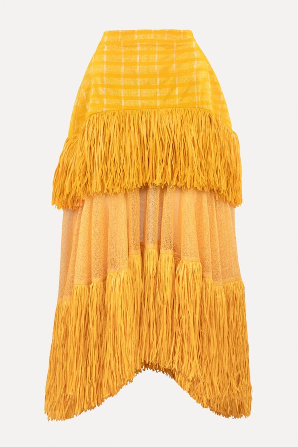 Ano Layered Raffia Skirt from Kìléntár