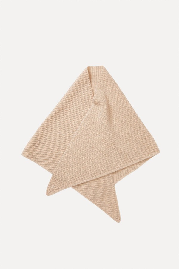 Triangle Knitted Cashmere Scarf from Kiltane