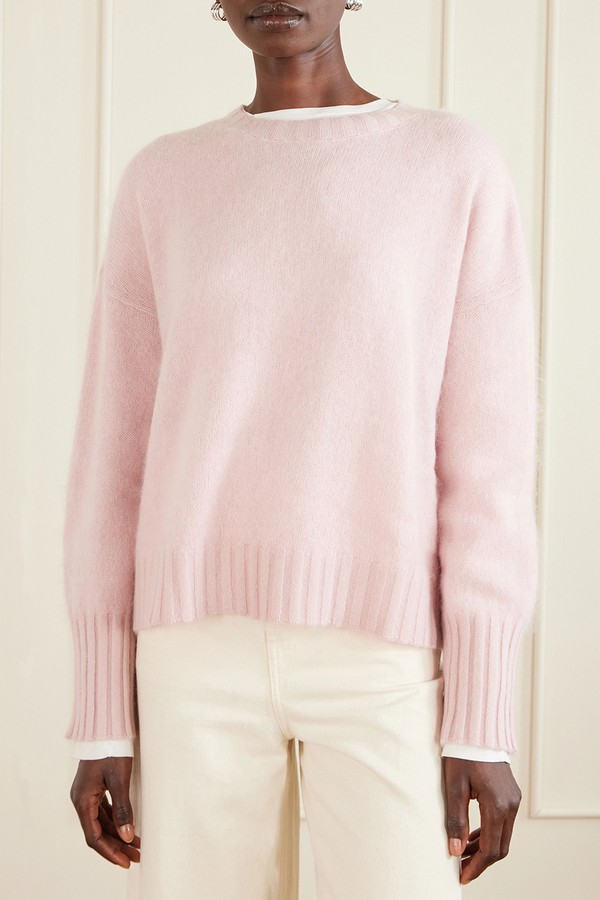 Brushed Wool & Cashmere-Blend Sweater from La Ligne