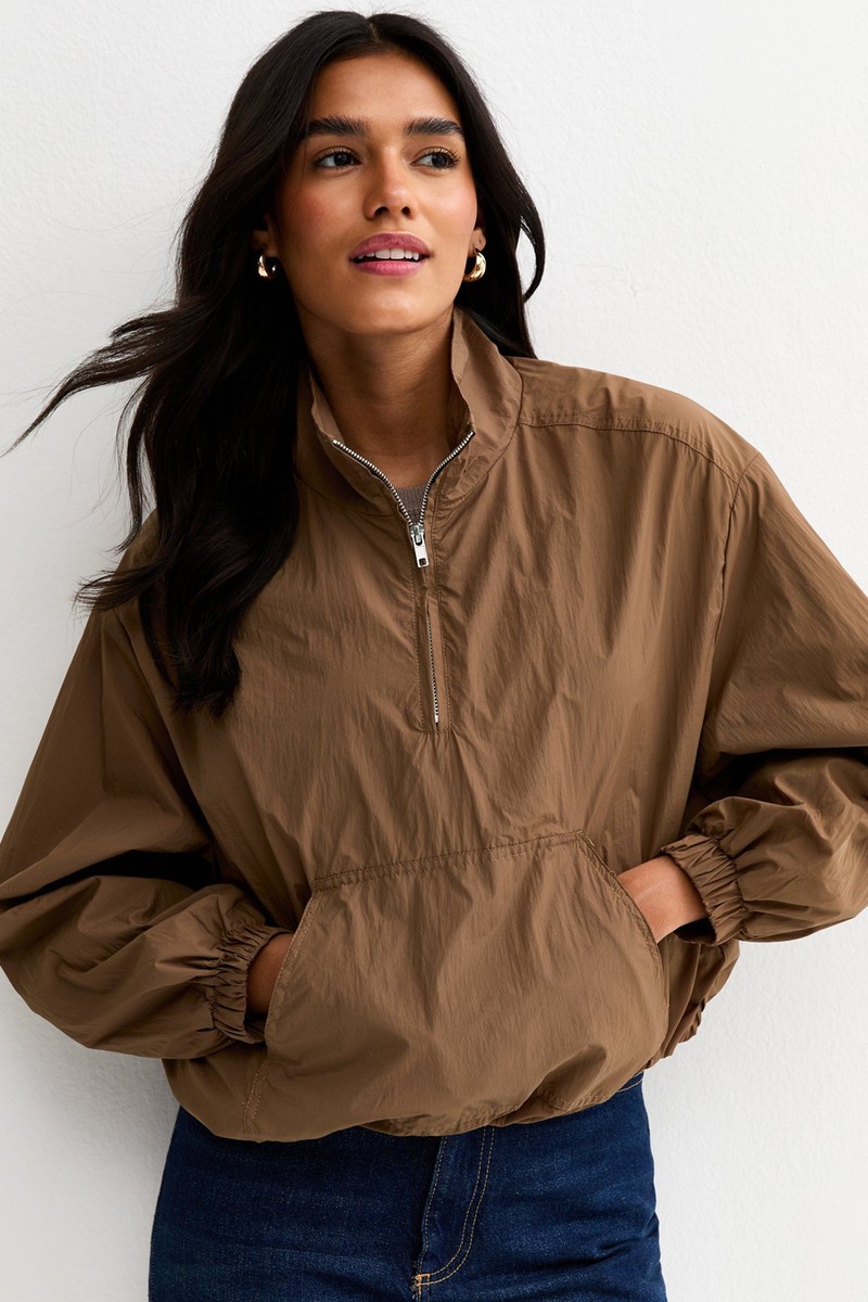 Quarter Zip Funnel Neck Jacket