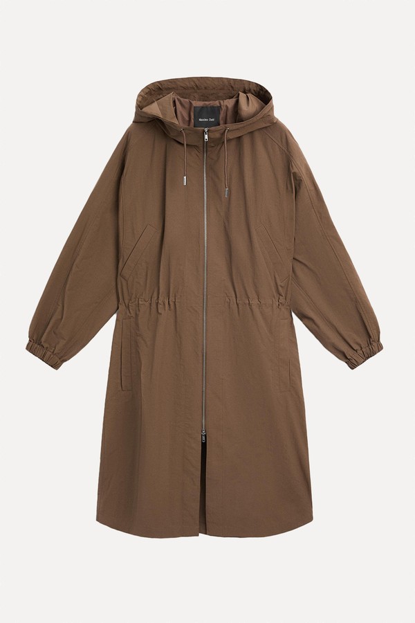 Long Technical Fabric Parka