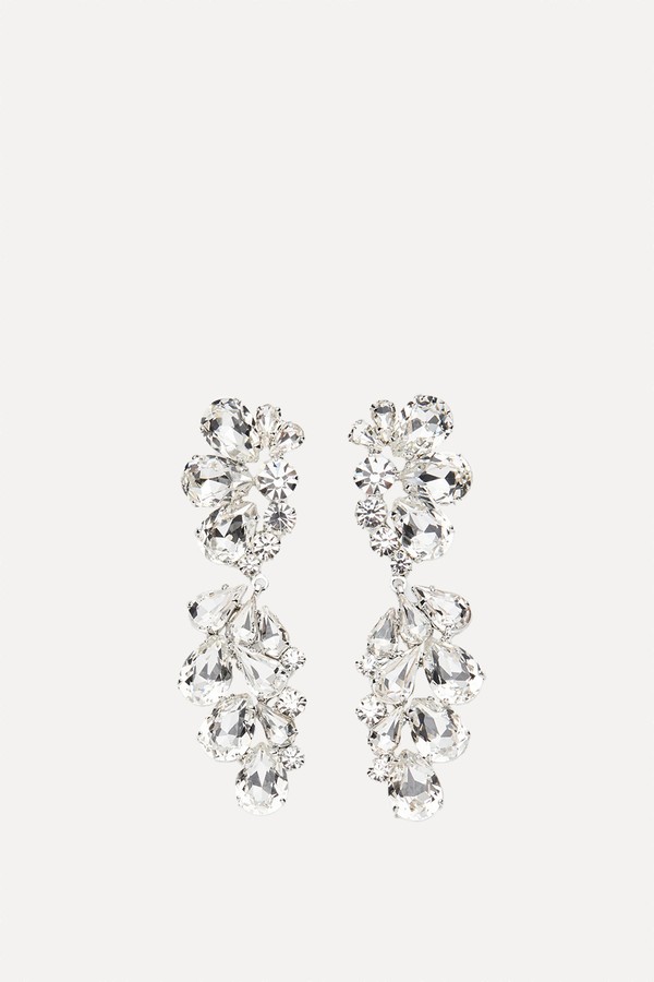 Teardrop Crystal Cluster Earrings from Magda Butrym