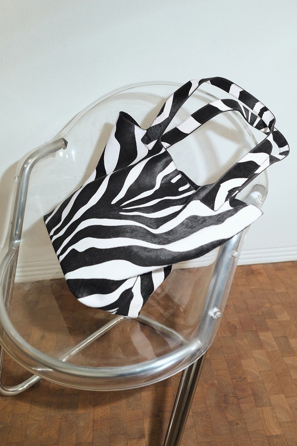 Leather & Fur Tote Bag