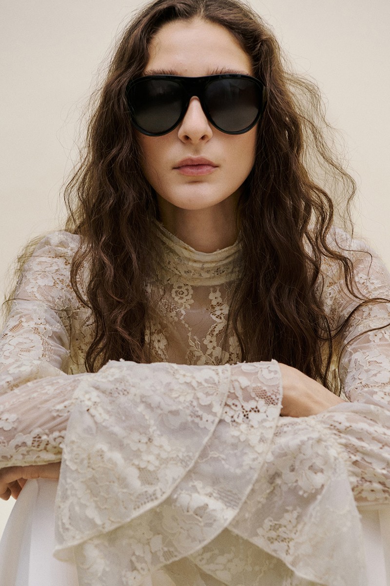 Ruffled Embroidered Blouse 