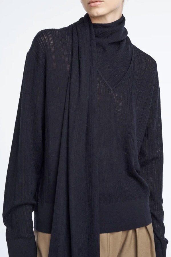 Drop Needle Scarf Sweater from Maria Mcmanus