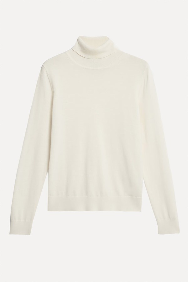 Pure Merino Wool Roll Neck Jumper from Marks & Spencer