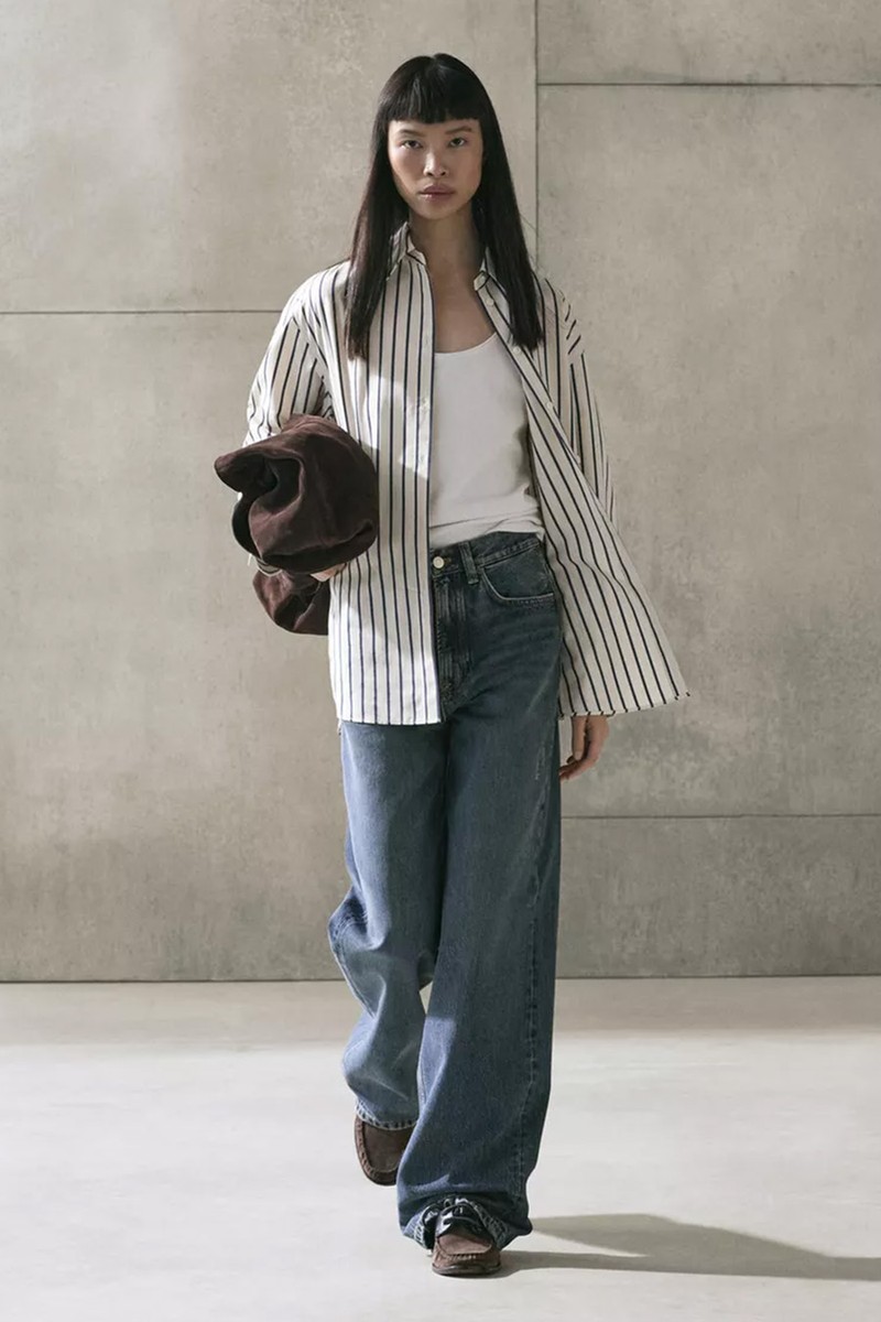 100% Cotton Striped Shirt from Massimo Dutti