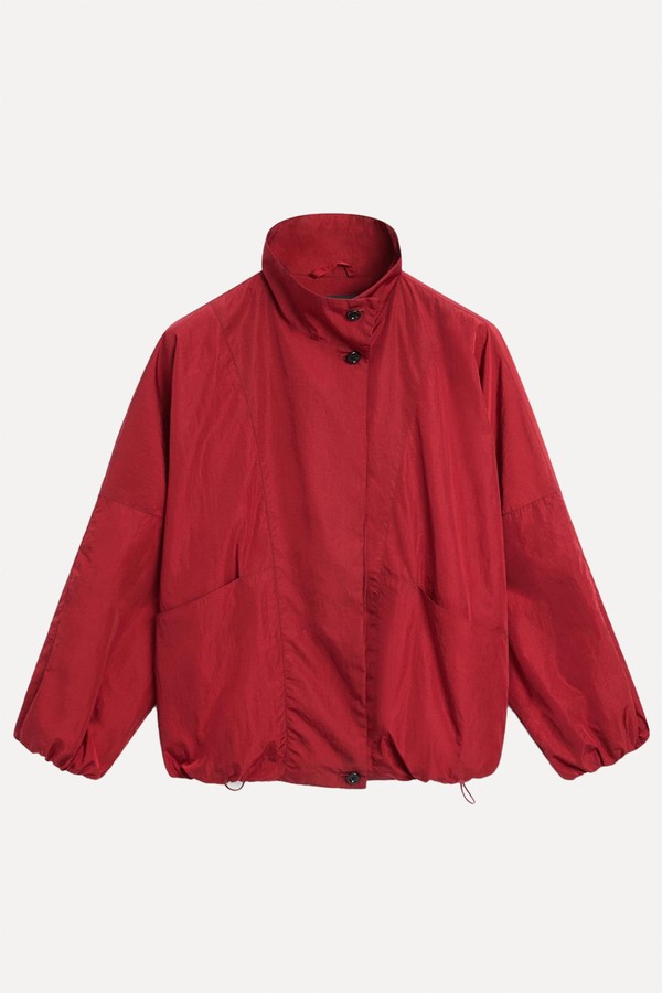 High Neck Bomber Puff Jacket from Massimo Dutti