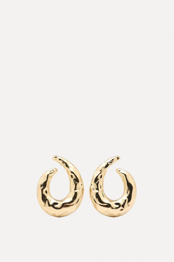 Textured Hoop Earrings from Massimo Dutti