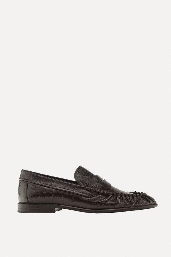 Embossed Leather Loafers from Massimo Dutti