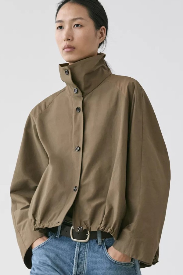 High Neck Bomber Jacket from Massimo Dutti