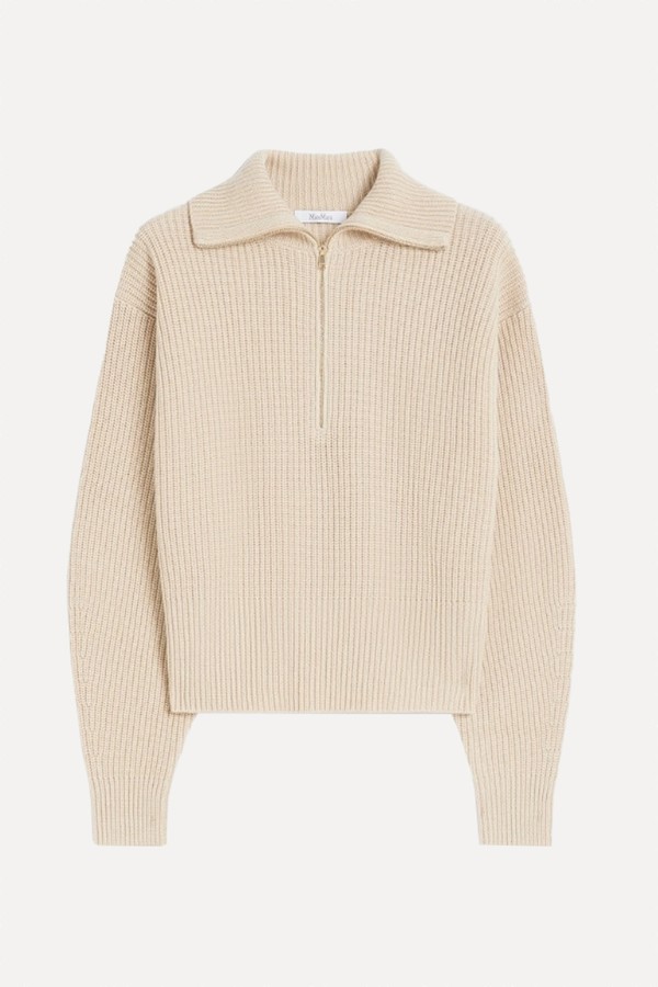 Wool & Cashmere Jumper With Zip from Max Mara