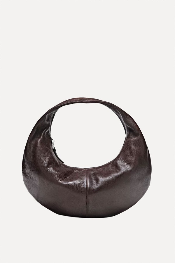 Medium Nappa Leather Half-Moon Bag