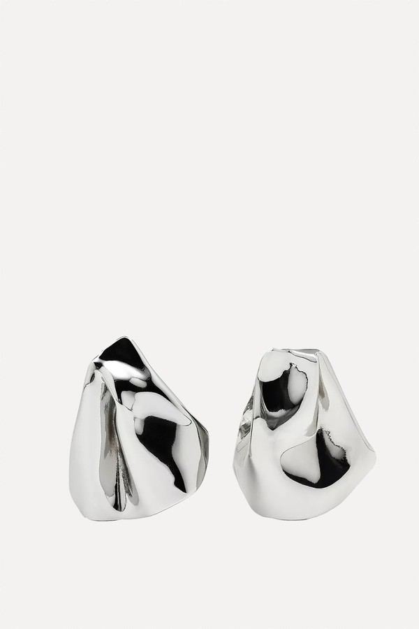 Medium-Sized Earrings With Pleats from MASSIMO DUTTI