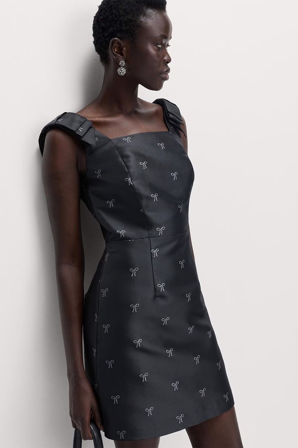 Bow Detail Mini Waisted Dress from Marks & Spencer